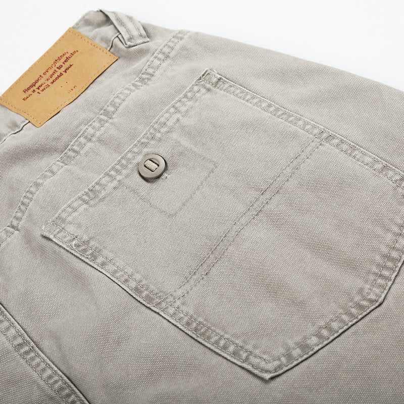 Wide-Leg Cargo Pants – Vintage Washed Deconstructed Panelled Trousers