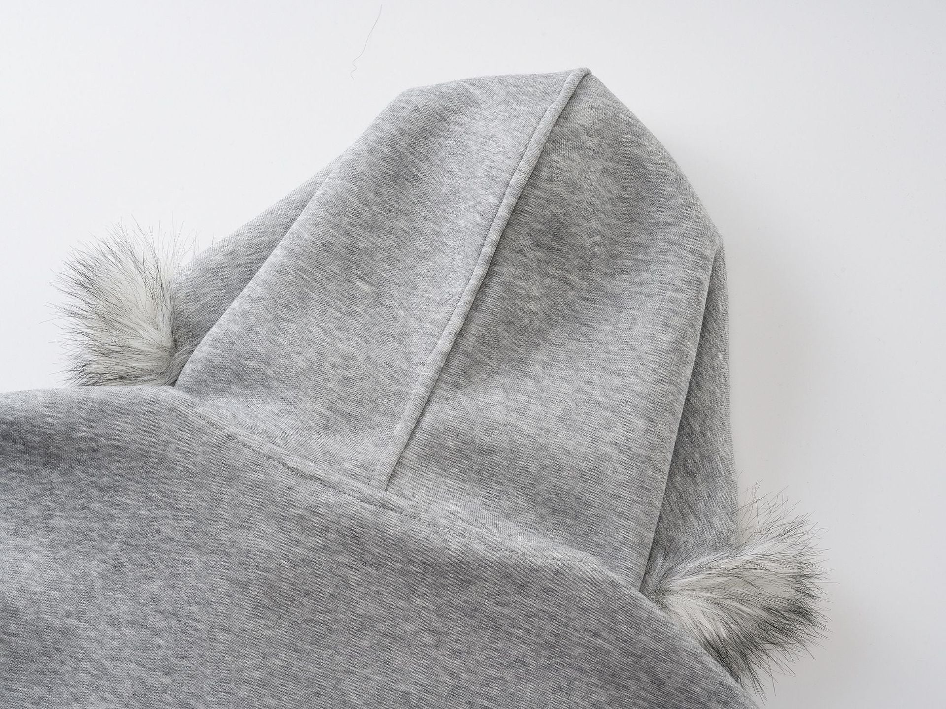 Faux Fur Hood Trim Zip-Up Hoodie Bomber Jacket – Oversized Streetwear Fit