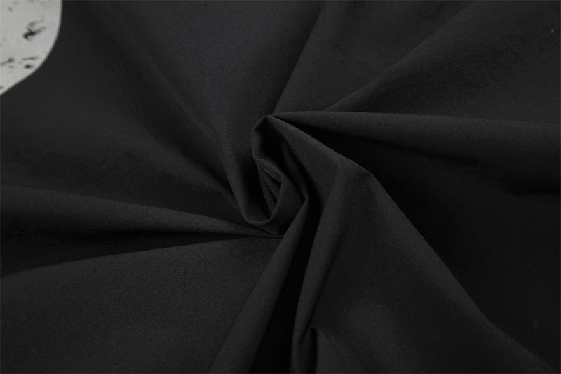 Veste de survêtement noire avec imprimé licorne ailée et motif graphique numéro 66