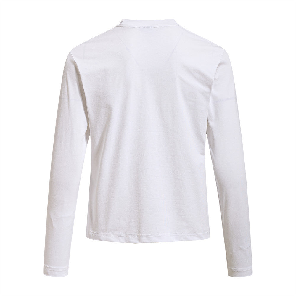 Hip-Hop Rock Graphic Long Sleeve T-Shirt – Relaxed Fit Crew Neck