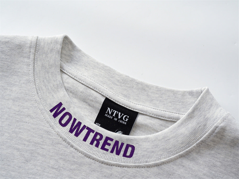 Long Sleeve Designer Shirt – NOWTREND NN Logo Relaxed Fit Tee