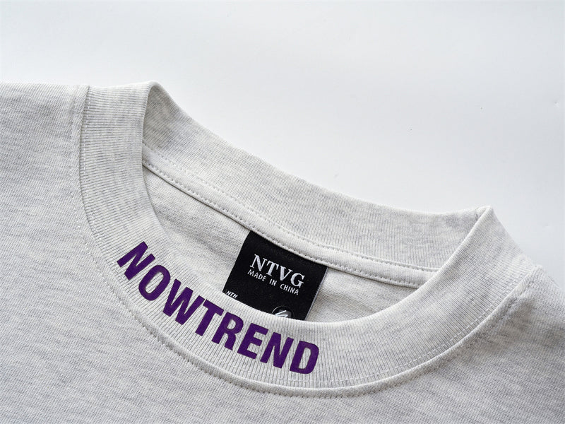 Long Sleeve Designer Shirt – NOWTREND NN Logo Relaxed Fit Tee