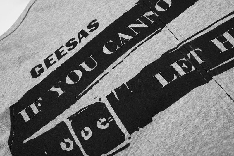 Hoodie zippé intégral avec sangles à boucles en similicuir punk et imprimé graphique