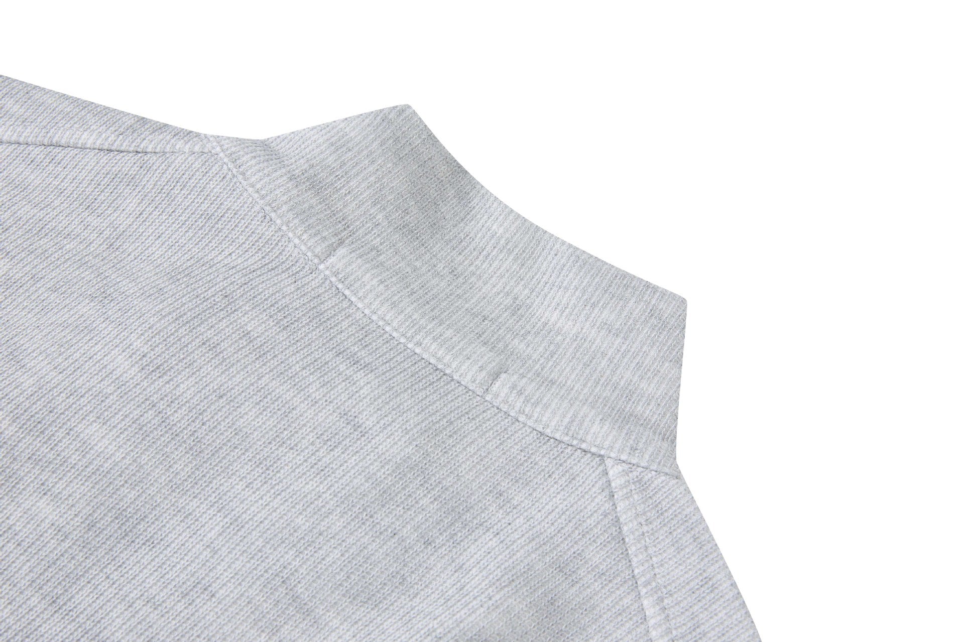 Veste homme côtelée zippée à col montant – Style sportswear vintage délavé