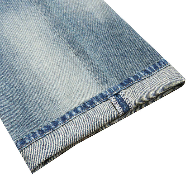 Wide-Leg-Baggy-Jeans – Vintage-Denim mit Glacier-Blue-Waschung