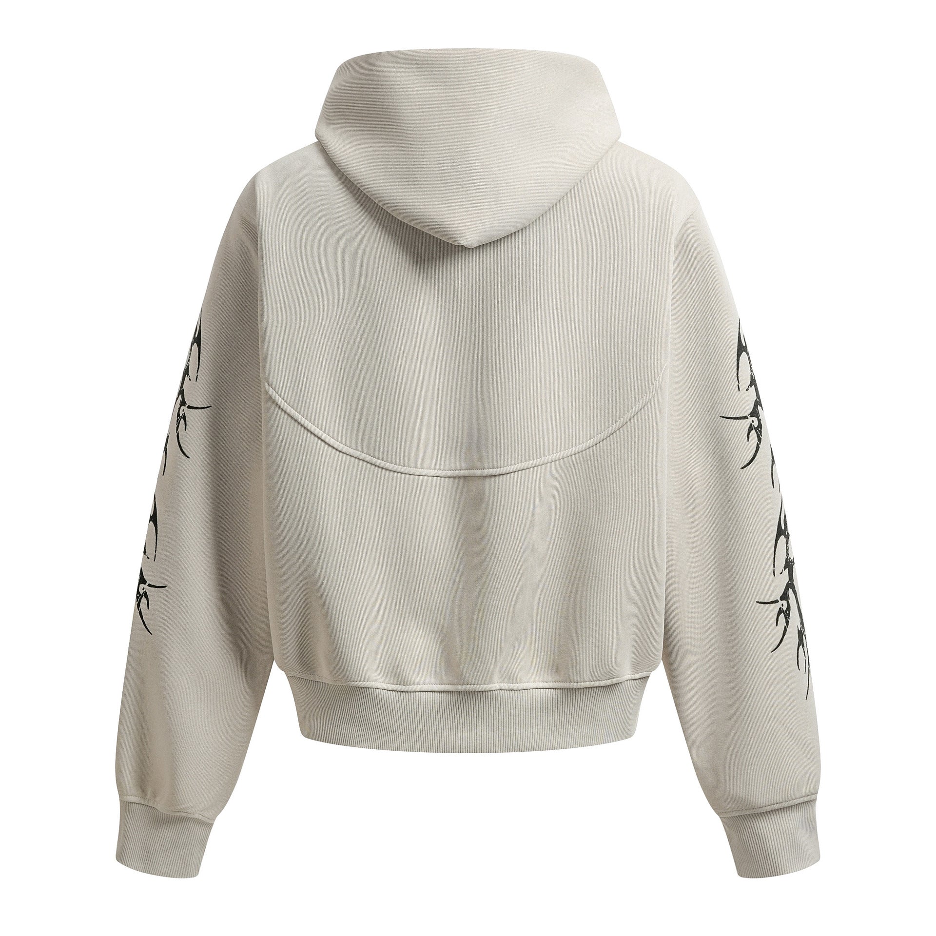 Sudadera extragrande con capucha y cremallera y estampado tribal — Conjunto urbano