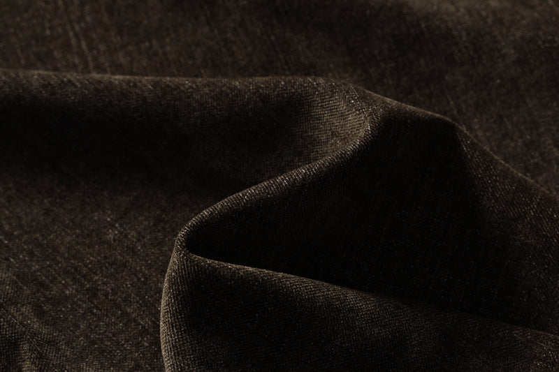 Men's Wide-Leg Pleated Trousers – Barrel Fit Corduroy-Texture Pants