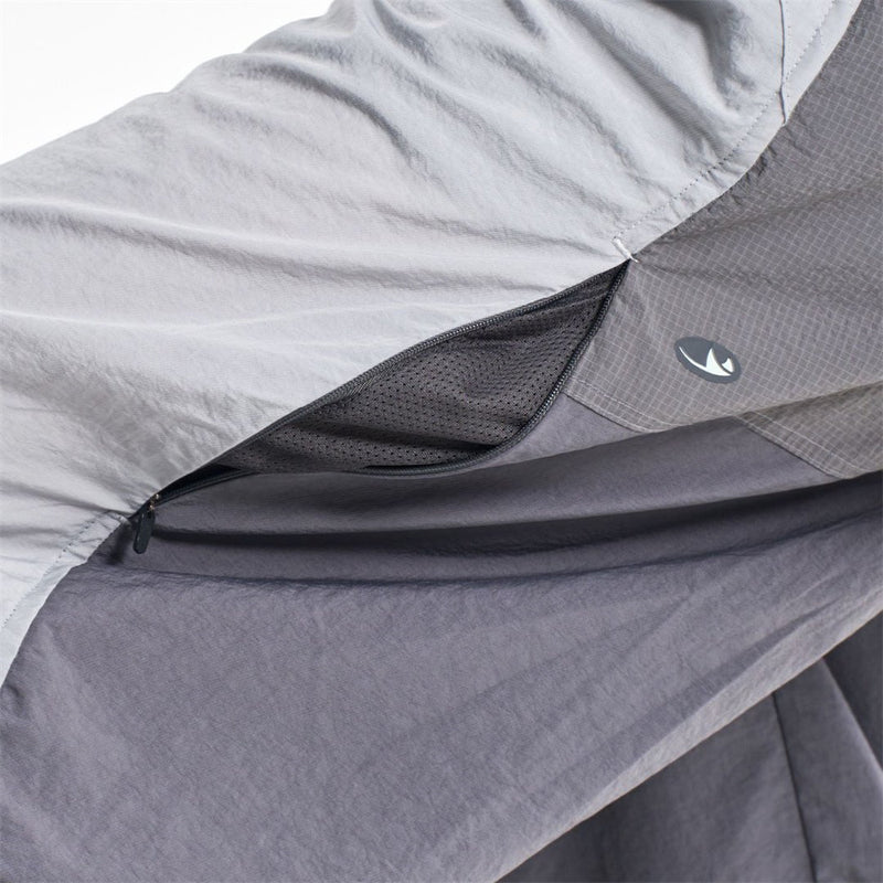 Wide-Leg Colorblock Track Pants – Relaxed Fit Outdoor Sport Trousers