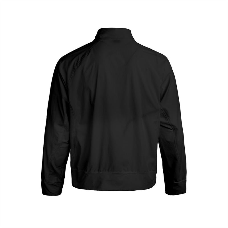 Herren-Trainingsjacke mit durchgehendem Reißverschluss und Stehkragen – Relaxed Fit