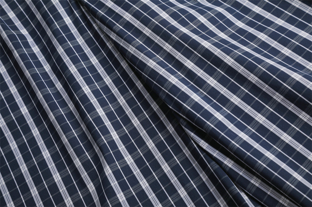 Men's Plaid Wide-Leg Trousers with Button Fly & Pleated Design