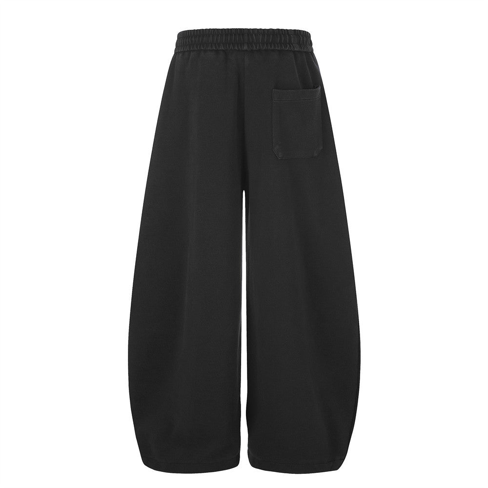 Wide-Leg-Sweathose mit Kreuz- und Sternprint – Oversized-Streetwear-Jogger