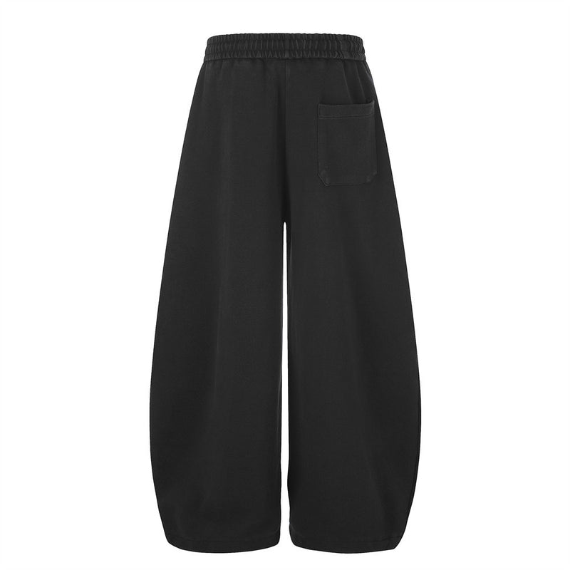 Wide-Leg-Sweathose mit Kreuz- und Sternprint – Oversized-Streetwear-Jogger