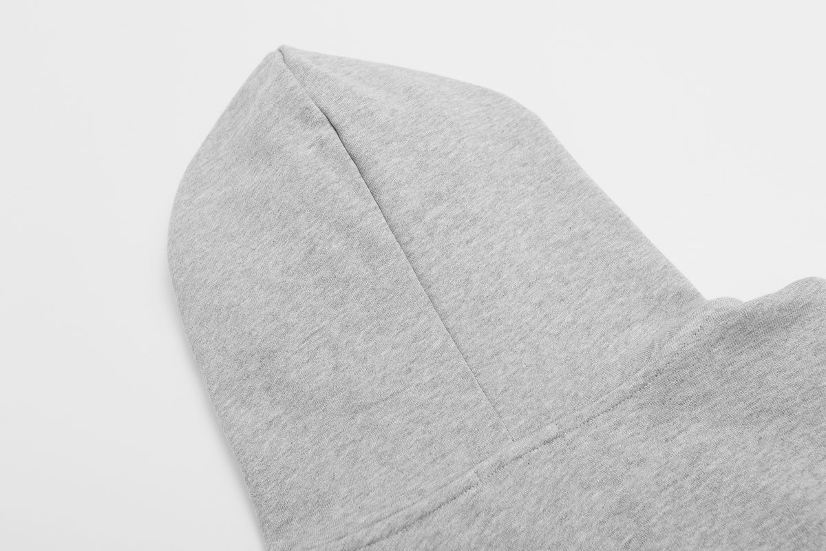 Zip-Up Hoodie with Star Studs & Decorative Drawstring, Oversized Fit