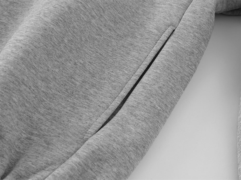 Sweat-shirt homme à col montant et quart de zip – Coupe oversize