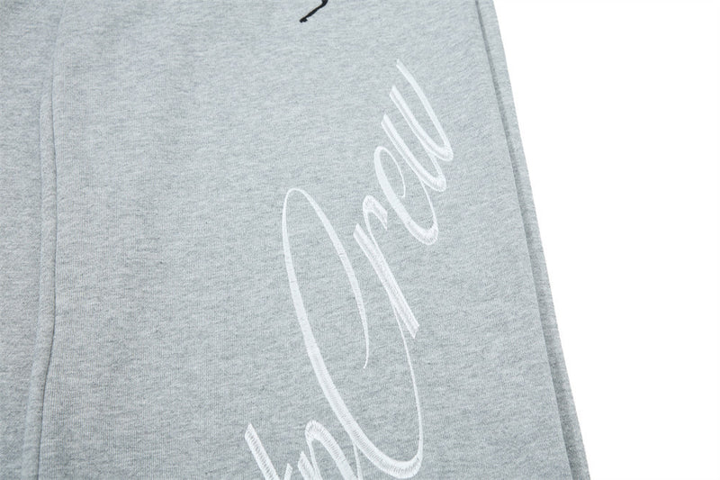Wide-Leg Sweatpants with Pegasus Embroidery & Crew Skatepark Graphic