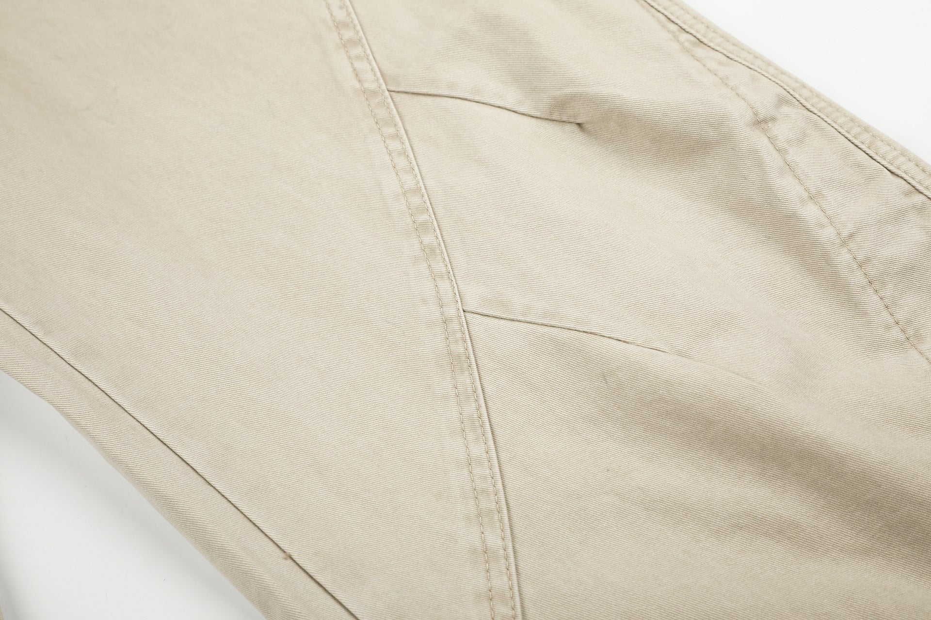Pantalones de pierna ancha con paneles de estampado de leopardo – Pantalones banana de corte relajado