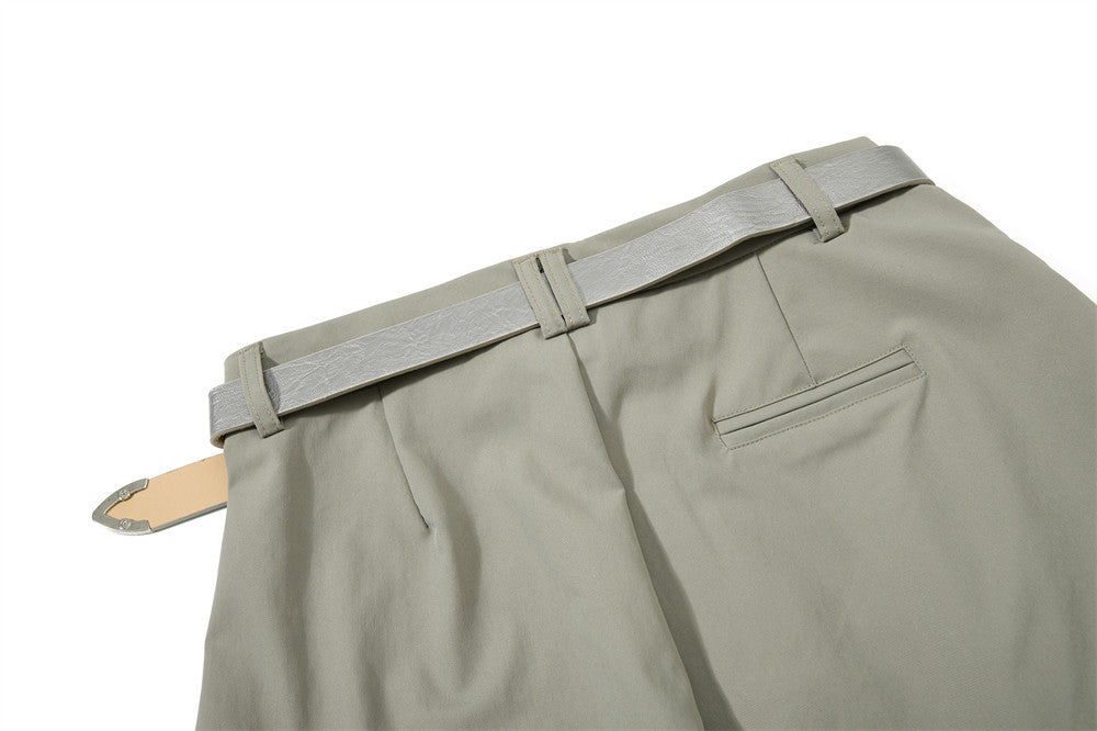 Wide-Leg Barrel Trousers with Belt – High-Waist Oversized Curved Pants