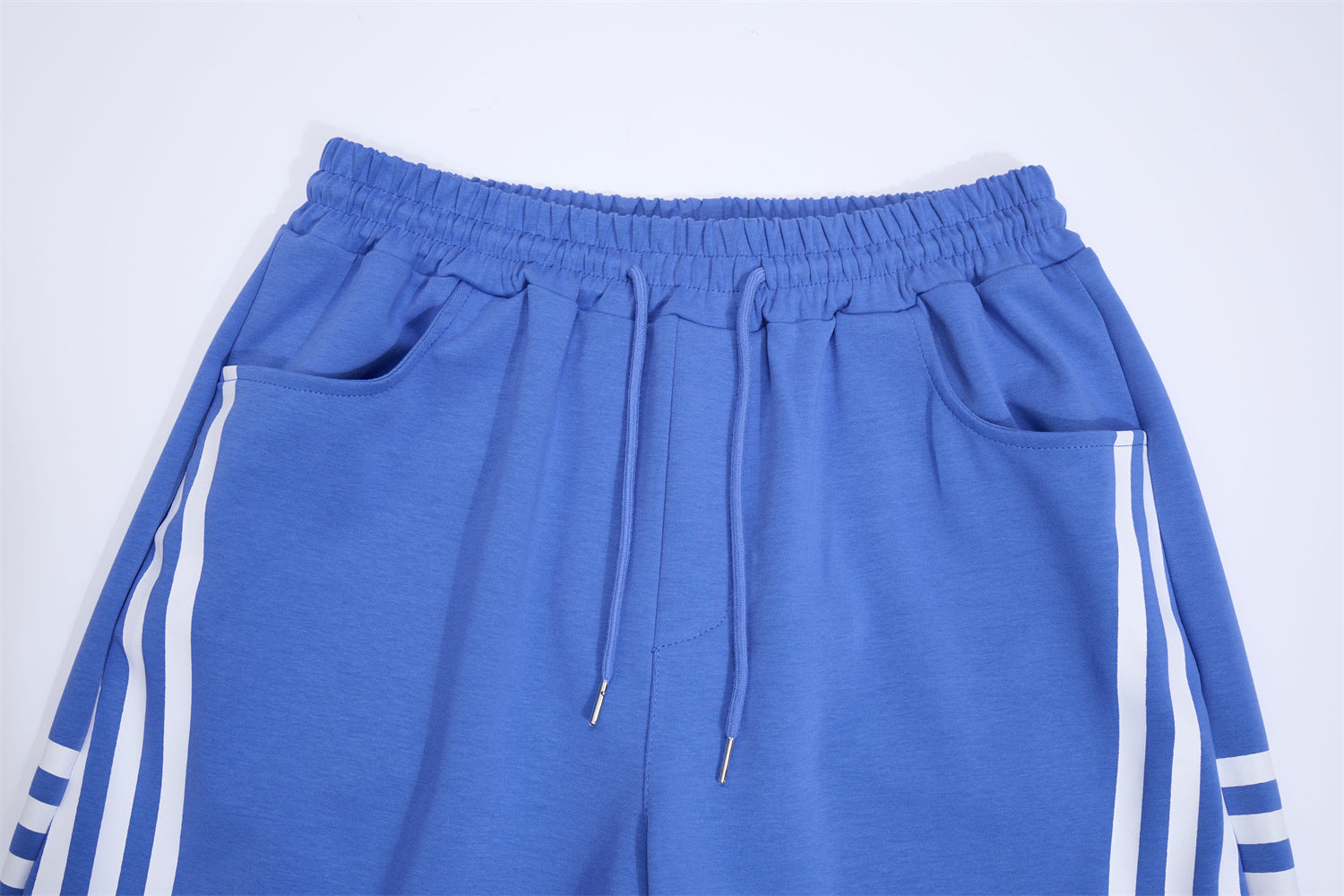 Wide Leg Sweatpants with Stripe & Mellifluous Graphic Print