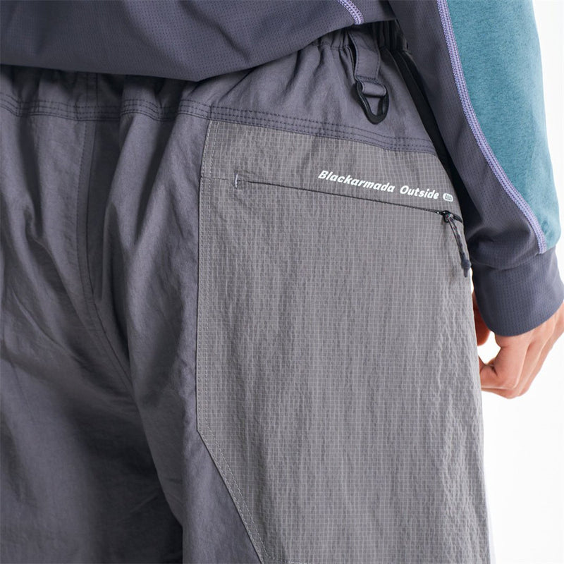 Wide-Leg Colorblock Track Pants – Relaxed Fit Outdoor Sport Trousers