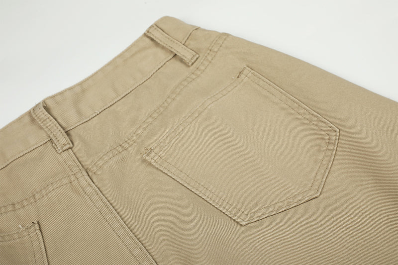Baggy Cargo Pants Wide Leg Embroidered Letter Workwear Trousers