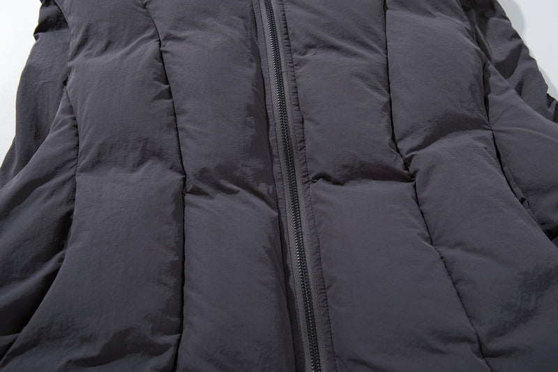 Padded Puffer Vest Stand Collar Zip-Up Sleeveless Jacket