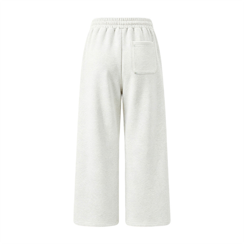Men's Wide-Leg Sweatpants with Cross & Spider Graphic Print