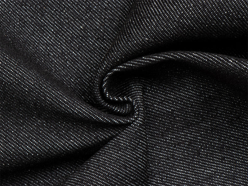 Jean noir homme bootcut avec broderie script – Denim à jambes évasées