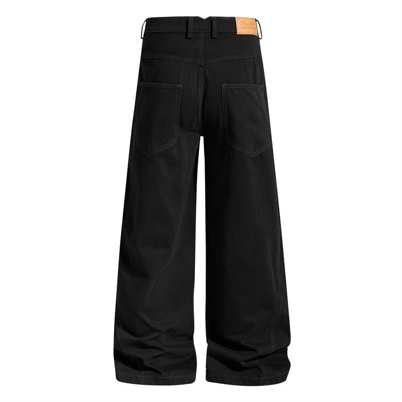 Wide-Leg Trousers with Double-Breasted Rope Detail