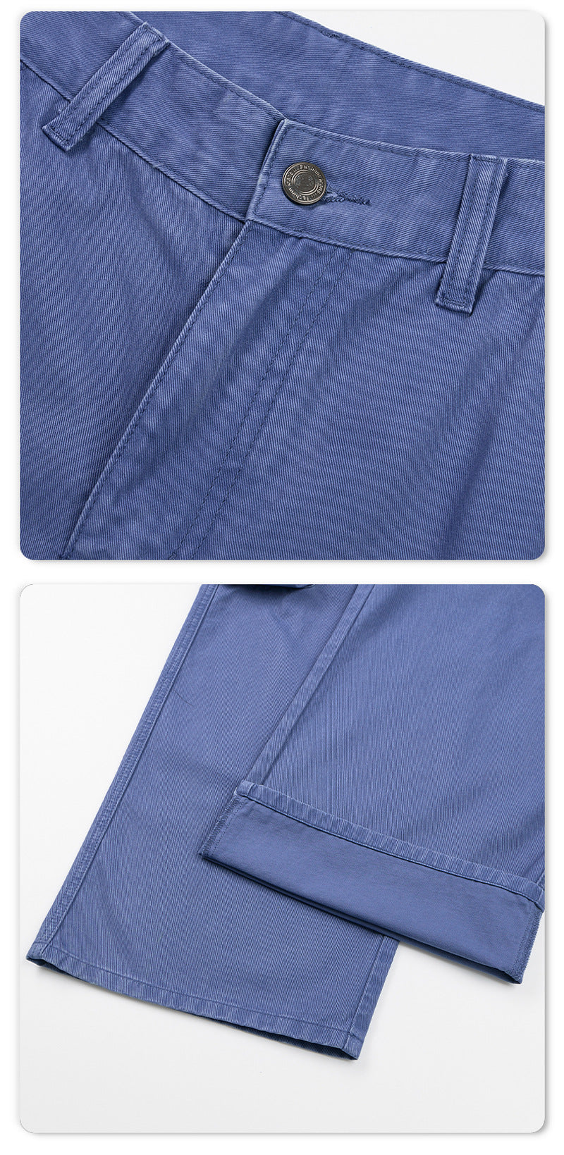 Pantalon cargo homme à jambes larges – Pantalon droit délavé à poches multiples