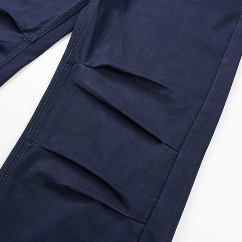 Baggy Cargo Pants for Men – Wide Leg Pleated Straight-Cut Workwear Trousers