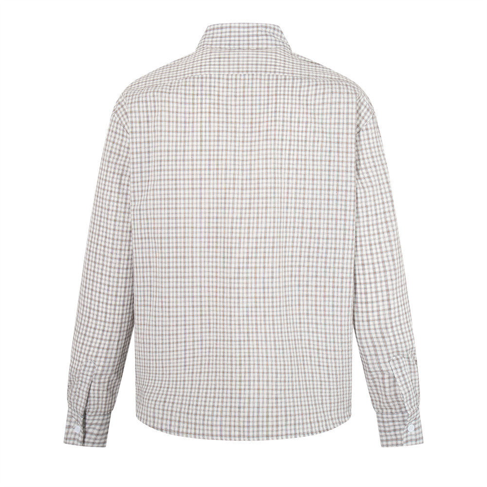 Men's Plaid Long-Sleeve Shirt – Relaxed Fit Button-Up