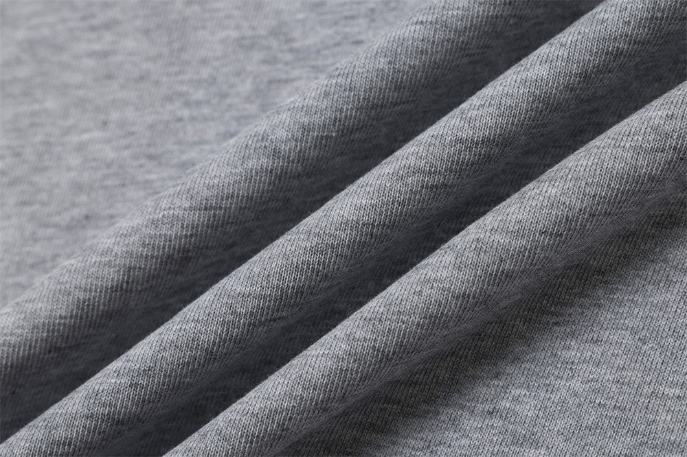Layered-Look Graphic Long Sleeve Tee with Striped Contrast Sleeves