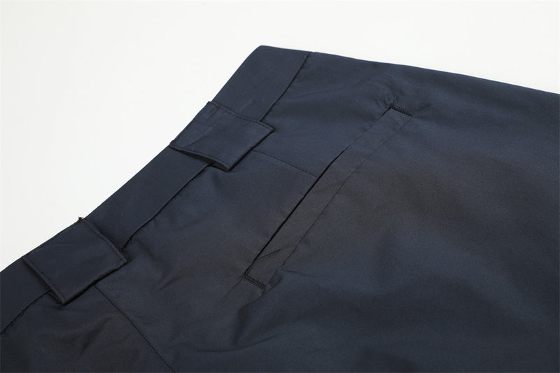 Tactical Wide-Leg Cargo Pants with Reflective Strips & Mesh Pockets