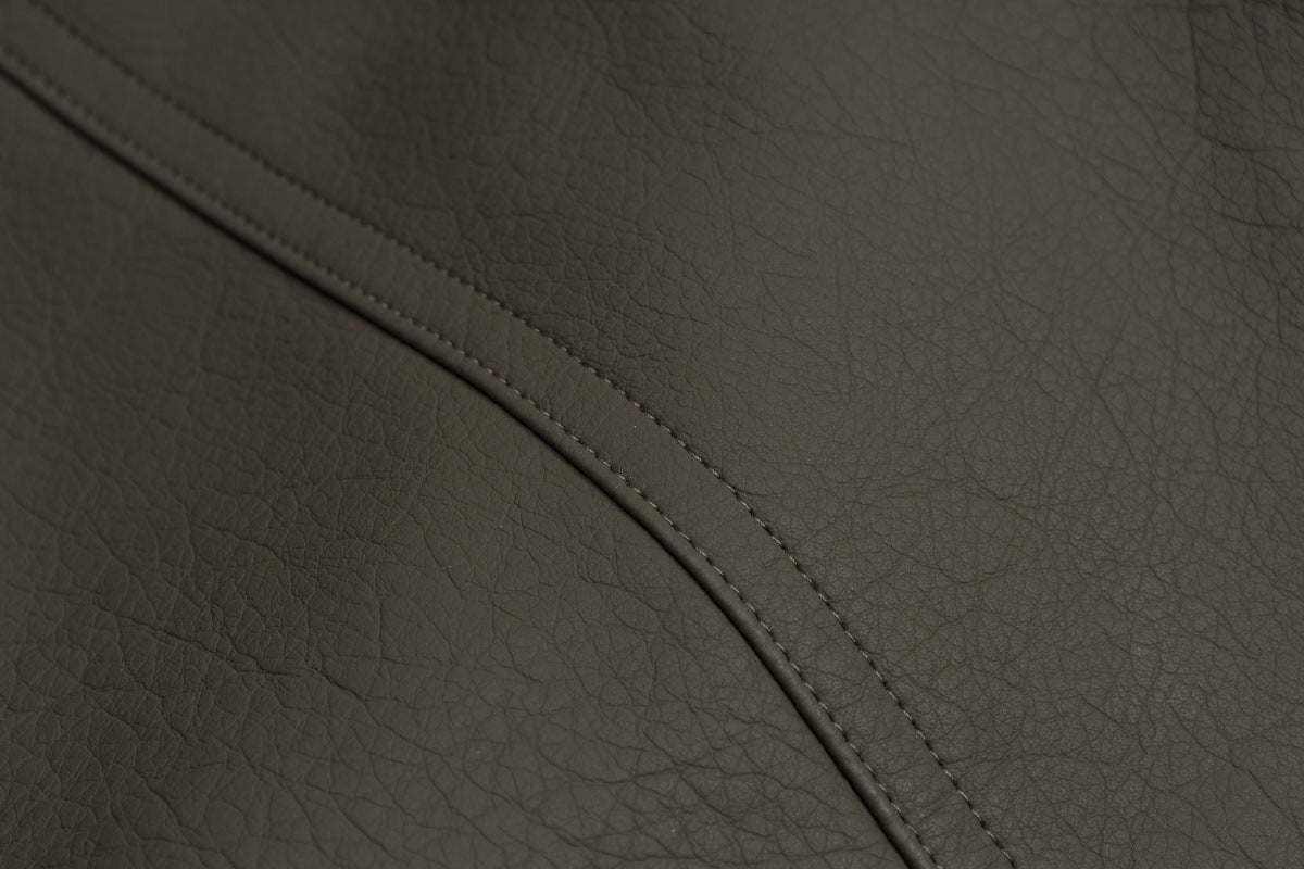 Veste en simili cuir et fourrure, bomber oversize à col sherpa