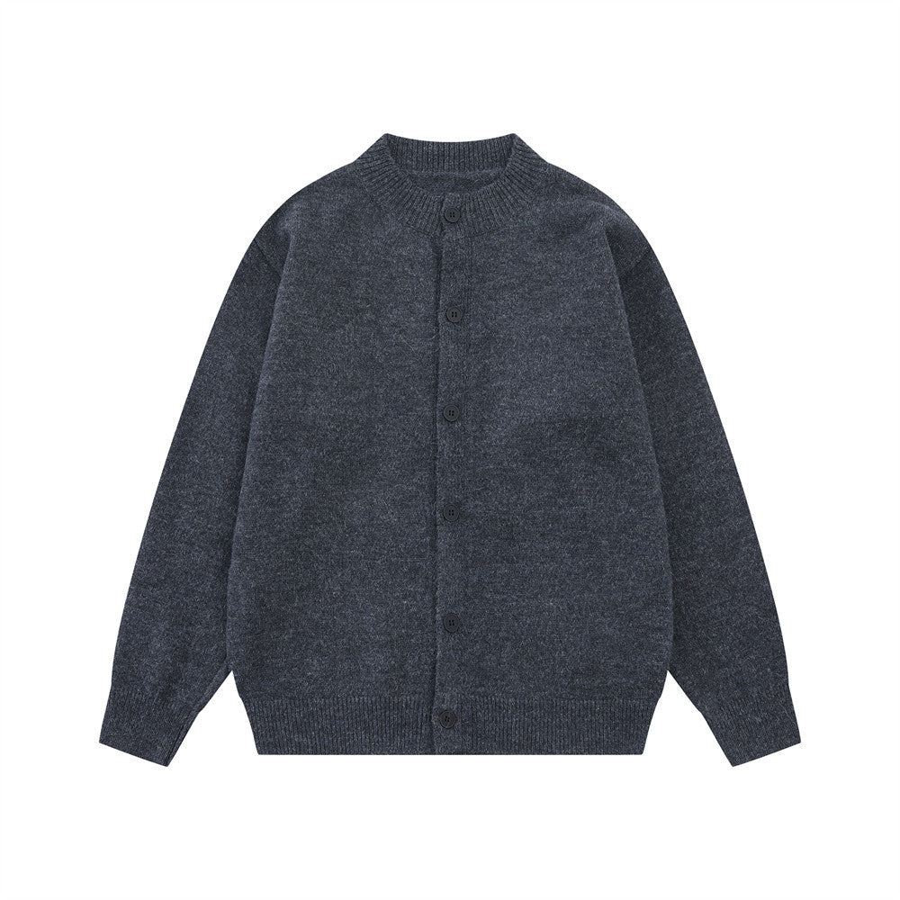 Gilet-pull boutonné oversize en maille pour homme