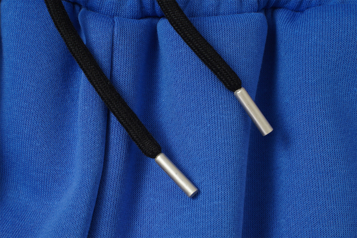 Wide Leg Sweatpants with Leopard Waistband & Pegasus Embroidery