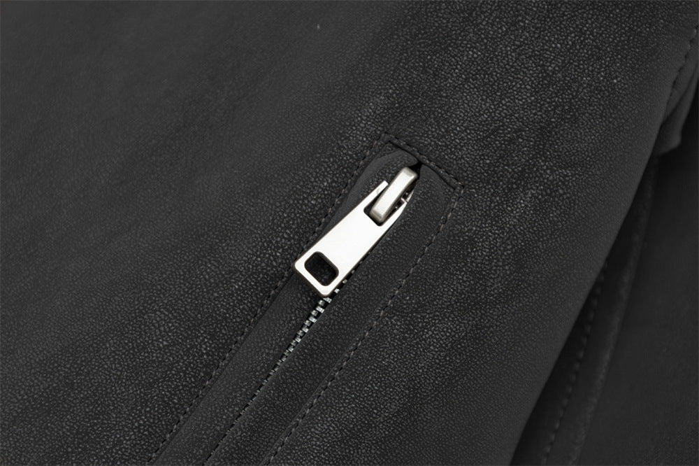 メンズ フェイクファーカラー ボンバージャケット｜中綿入り ストラップ付き袖口