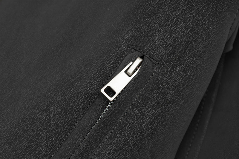 メンズ フェイクファーカラー ボンバージャケット｜中綿入り ストラップ付き袖口