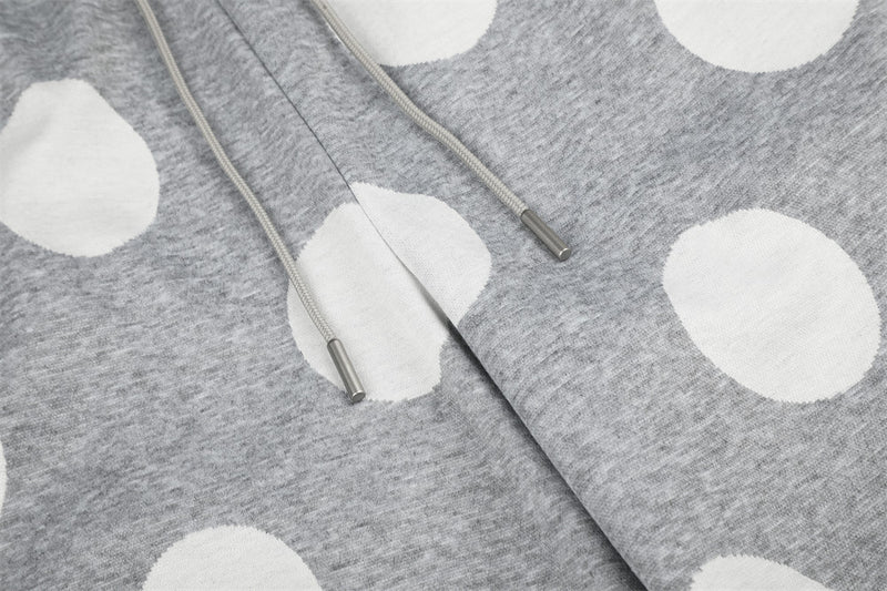 Polka Dot Wide-Leg Sweatpants – Oversized Streetwear Jogger Pants
