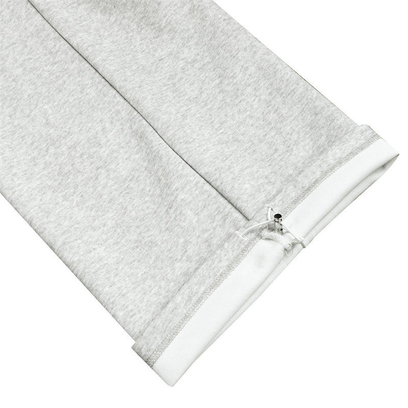 Wide-Leg Sweatpants with Pegasus Embroidery & Letter Patch – Men's Streetwear