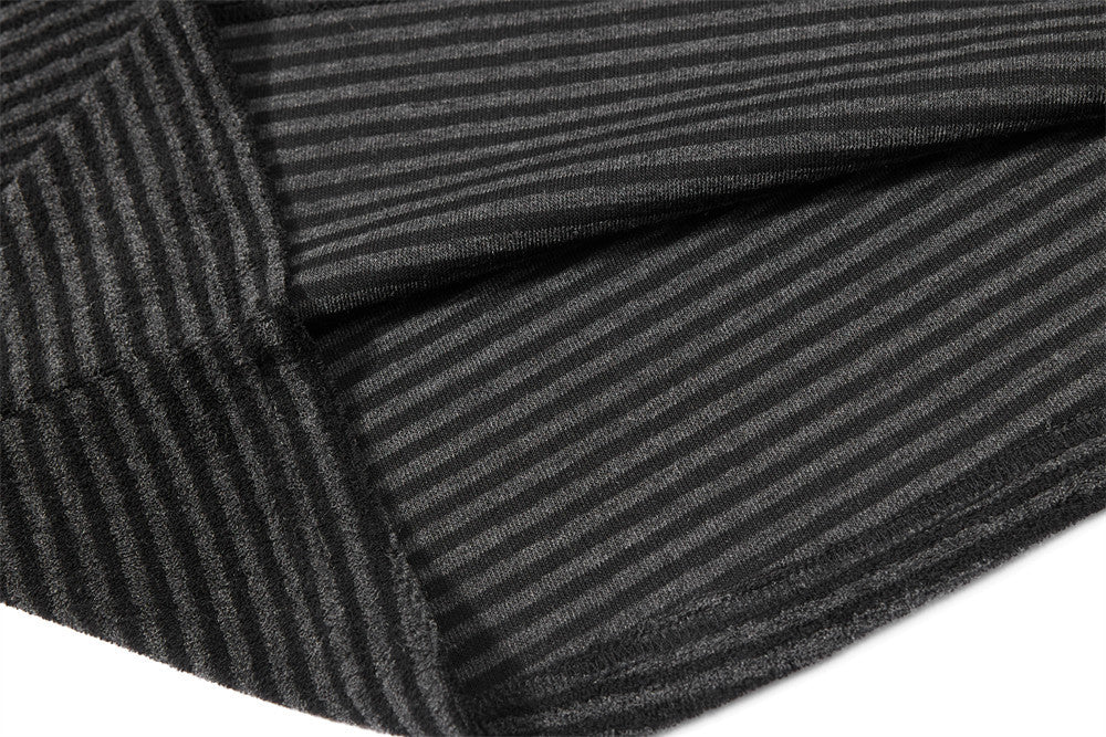 Striped Henley Hoodie – Men's Vintage-Inspired Pullover with Button Placket