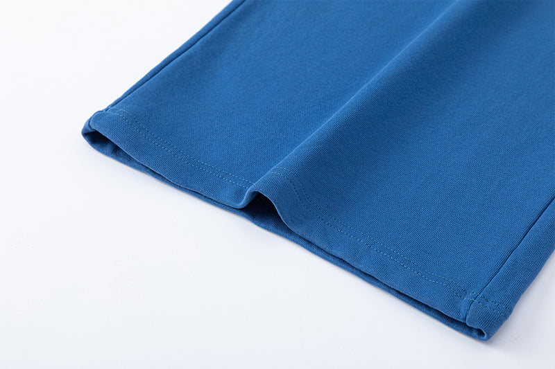 Pantalon de survêtement à jambes larges avec motif d’étoiles et de lettres, coupe décontractée délavée