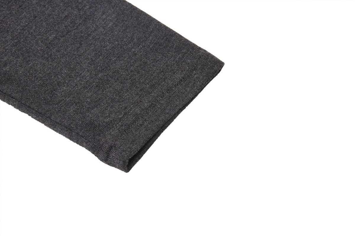 Men's Military-Style Henley Long Sleeve Shirt with Chest Pockets & Epaulettes