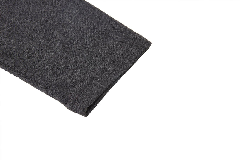 Men's Military-Style Henley Long Sleeve Shirt with Chest Pockets & Epaulettes