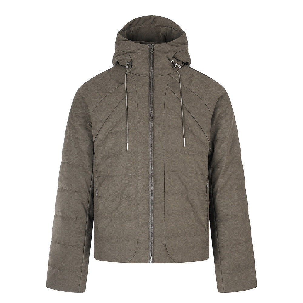 Doudoune à capuche – Manteau d'hiver matelassé à coupe décontractée