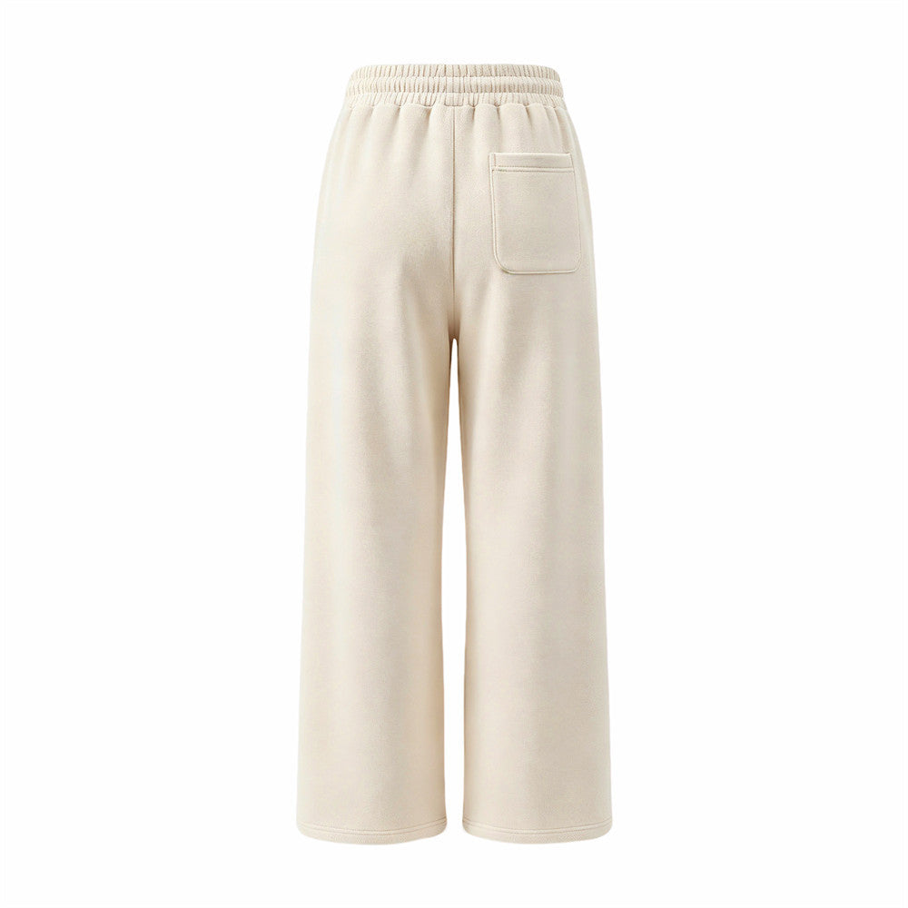 Men's Wide-Leg Sweatpants with Aztec Geometric Print