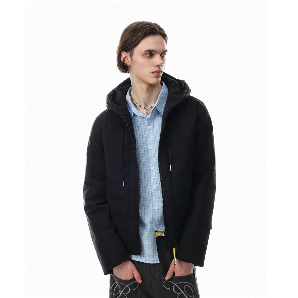 Doudoune à capuche – Manteau d'hiver matelassé à coupe décontractée