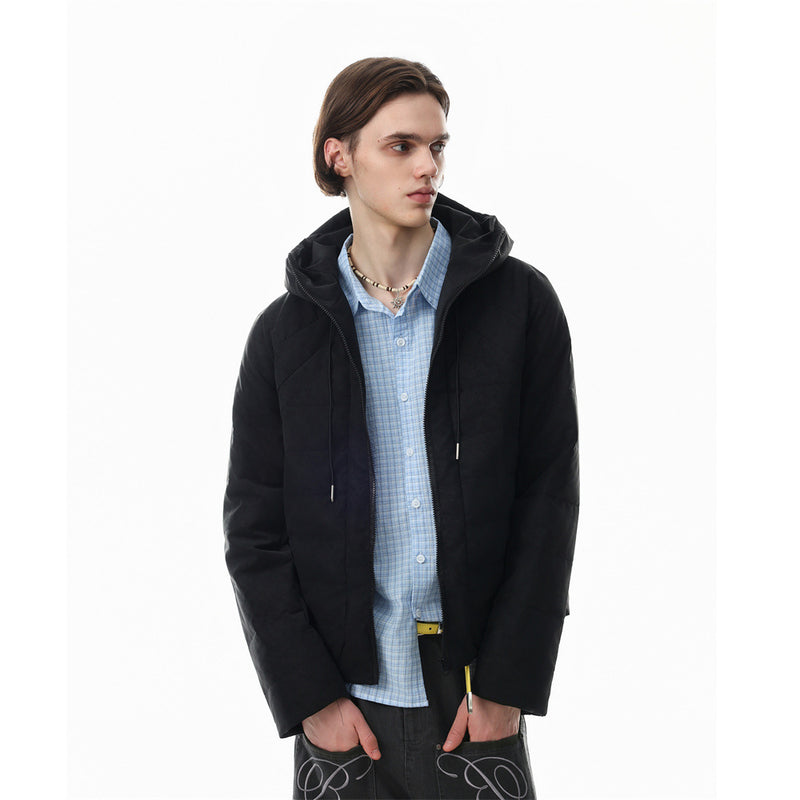 Doudoune à capuche – Manteau d'hiver matelassé à coupe décontractée