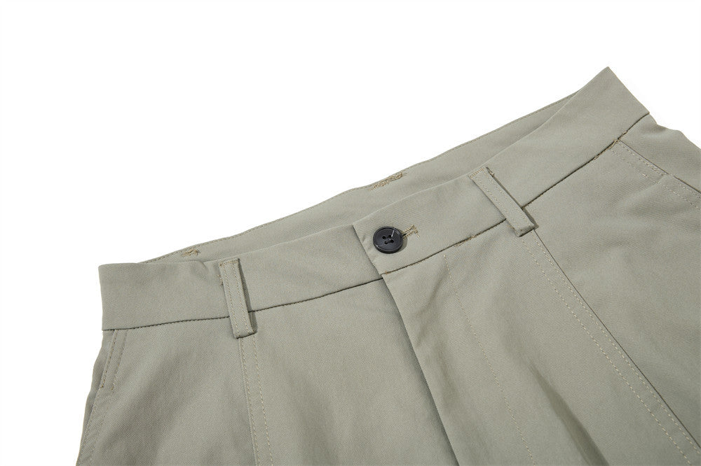 Wide-Leg Barrel Trousers with Belt – High-Waist Oversized Curved Pants