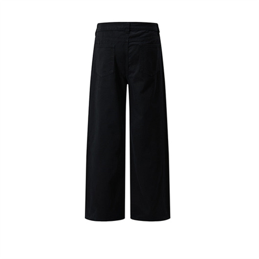 Baggy Cargo Pants for Men – Wide Leg Pleated Straight-Cut Workwear Trousers